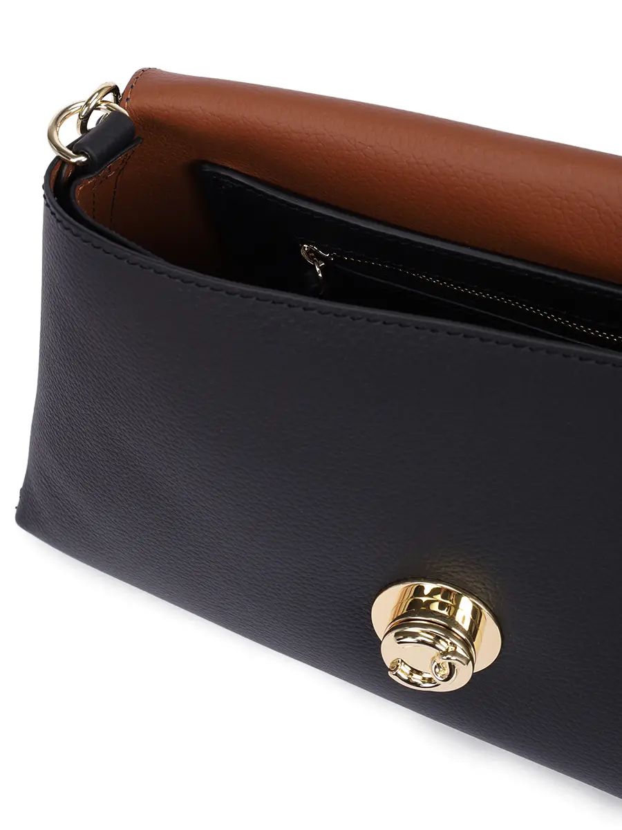 Сумка кожаная Nikla COCCINELLE E1 TOA 12 01 01/613 Черный  Фото 4