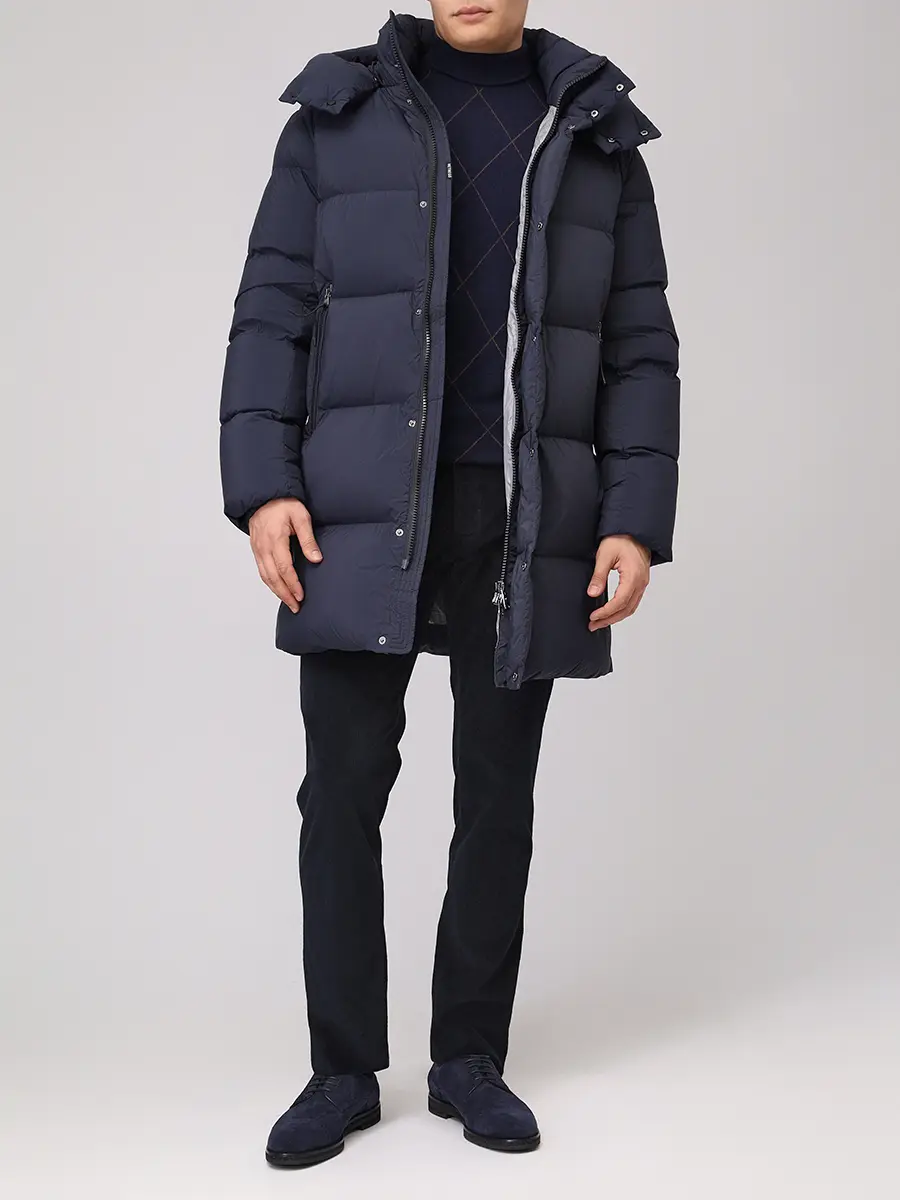 

Пуховик стеганый, Синий, 8P412 F 25W004 BLU JORVIK