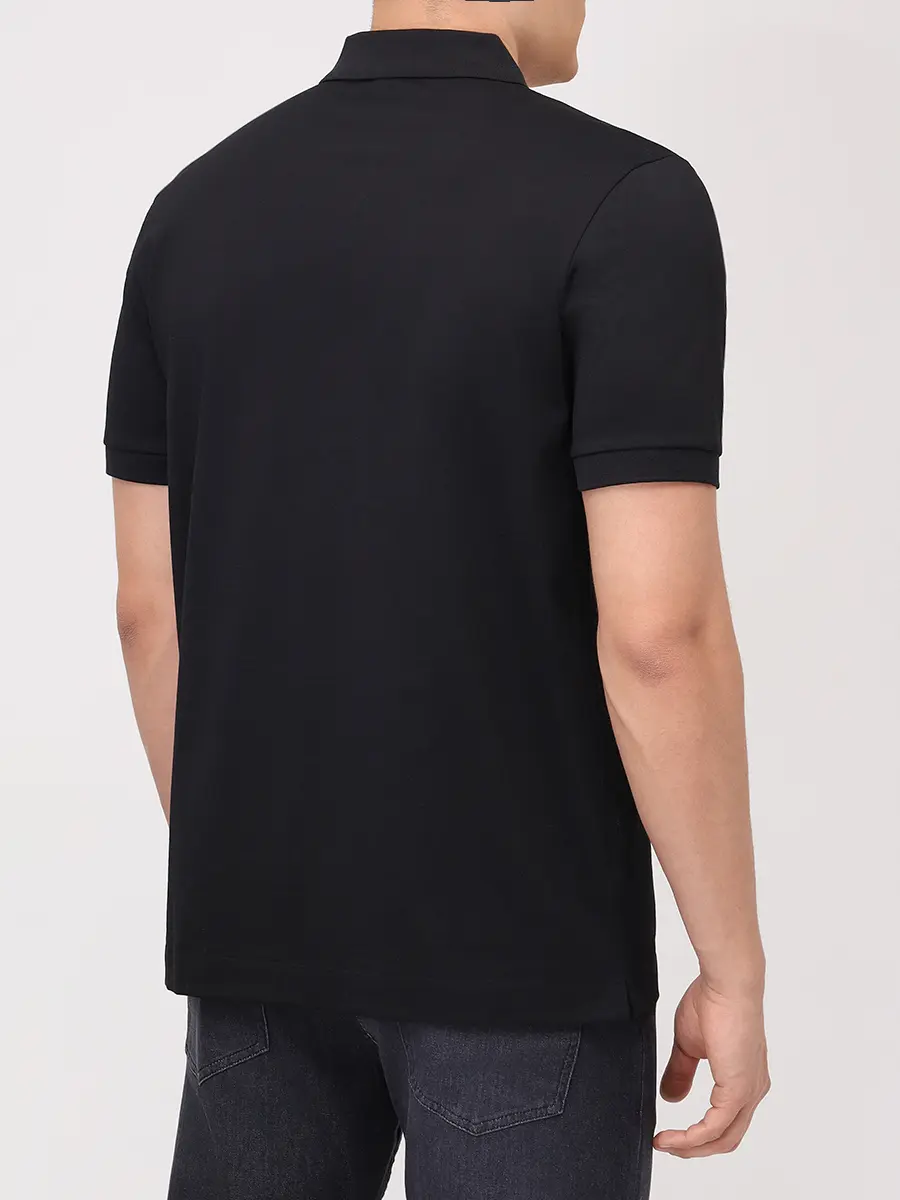 Поло хлопковое BOSS 50543880/001 Черный  Фото 3
