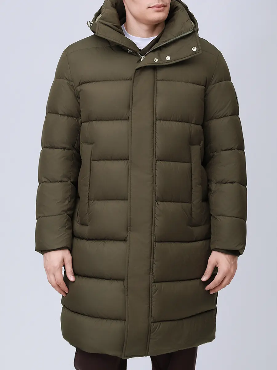 Пальто стеганое BOSS 50540474/342 Хаки  Фото 4