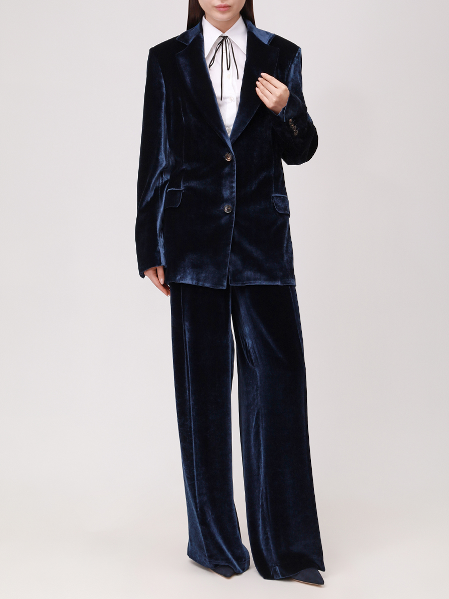 

Брюки бархатные, Синий, D60101K05R4406005