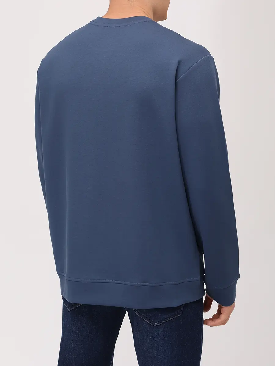 Толстовка хлопковая PAUL & SHARK 15311839/635 Голубой  Фото 3