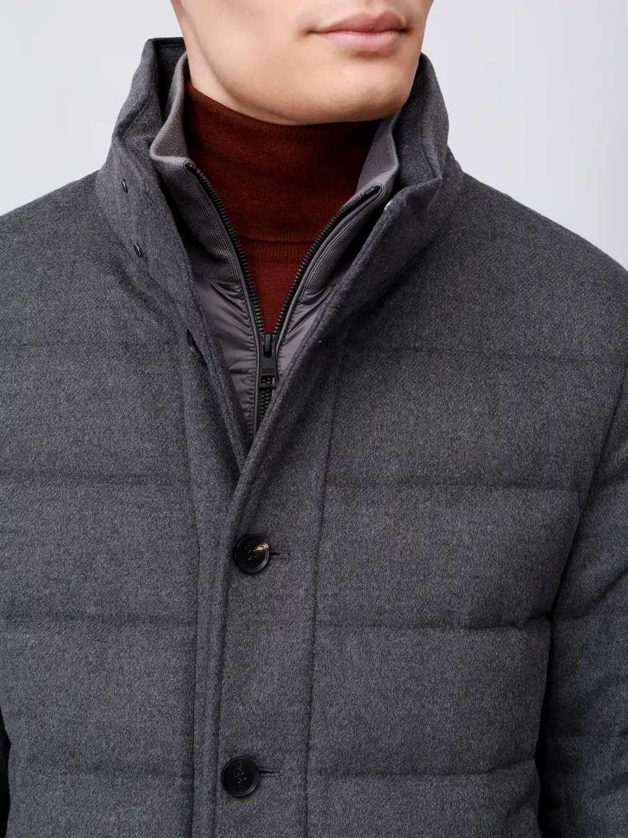 Пуховик стеганый DUNO ORLANDO 480 Серый  Фото 5