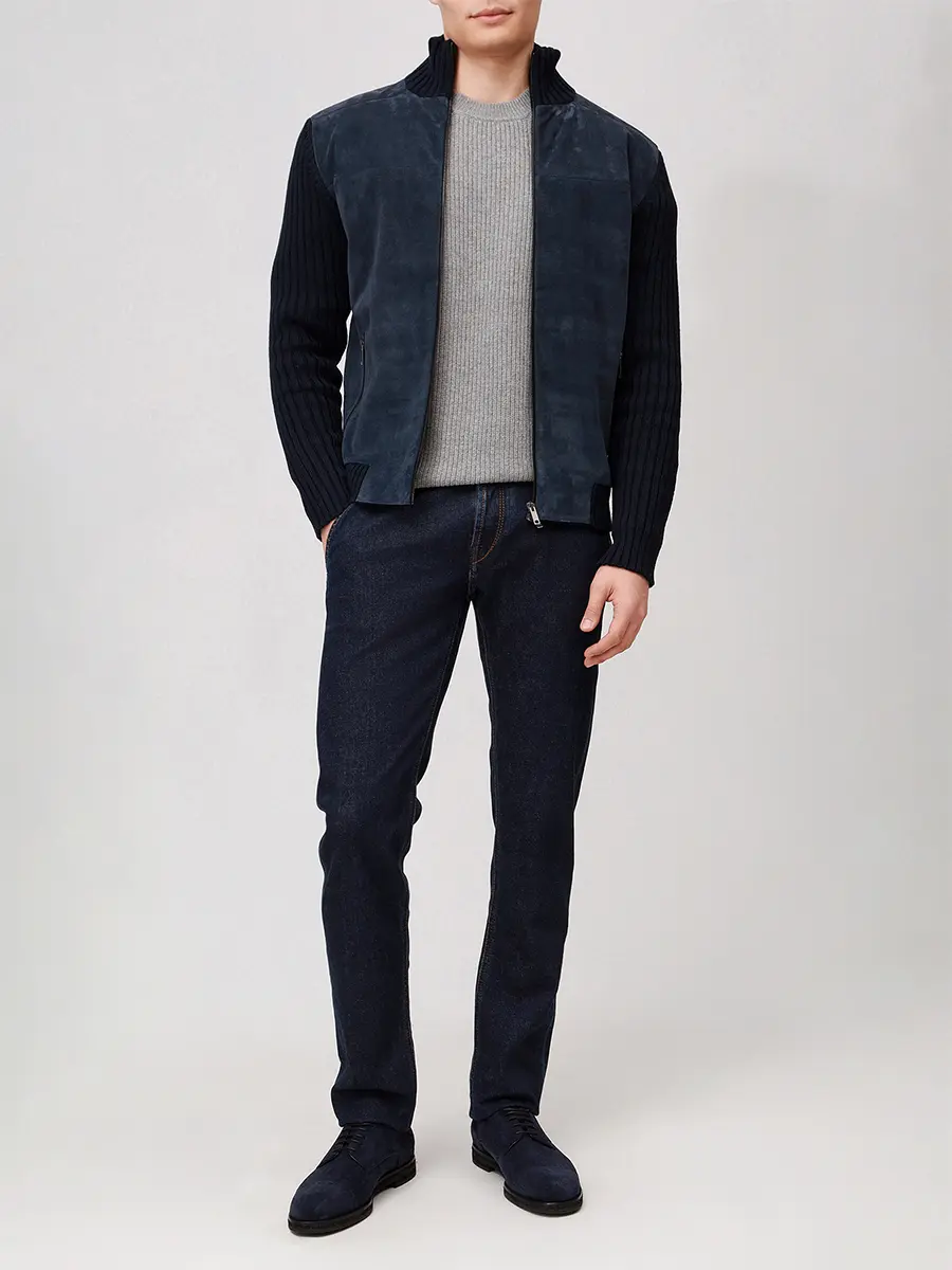 Джемпер кашемировый DANIELE FIESOLI 3390/11CENERE Светло- Серый  Фото 2