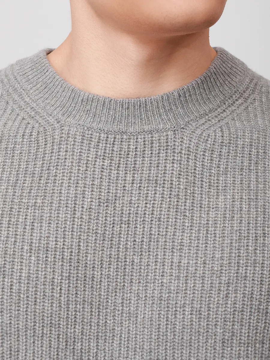 Джемпер кашемировый DANIELE FIESOLI 3390/11CENERE Светло- Серый  Фото 5