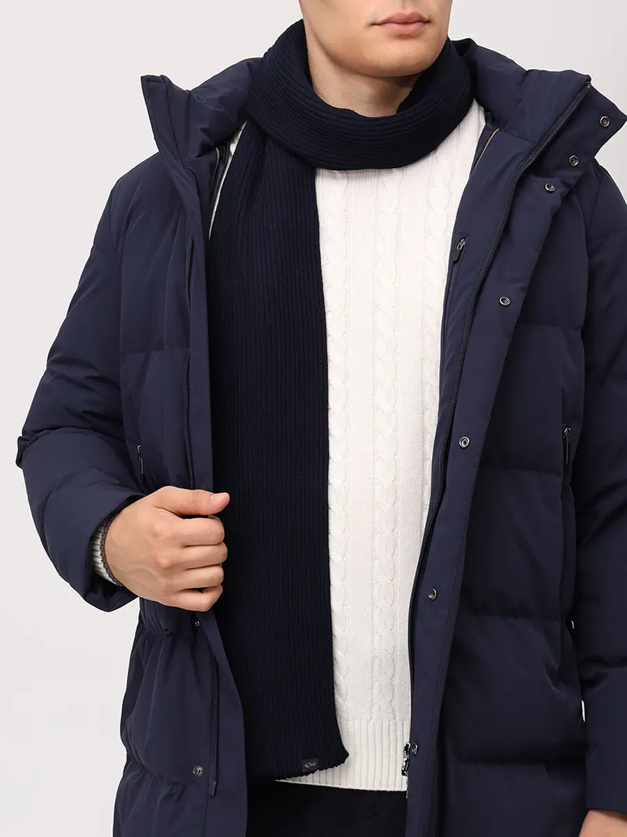 Шарф шерстяной PAUL & SHARK 99311019/050 Синий  Фото 2