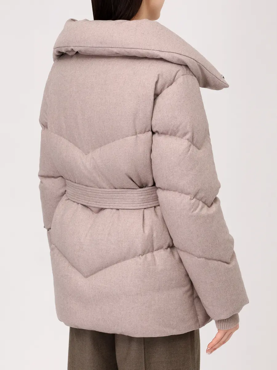 Пуховик стеганый HETREGO 8P740 F 25W015 BBM LOUISE Бежевый  Фото 3