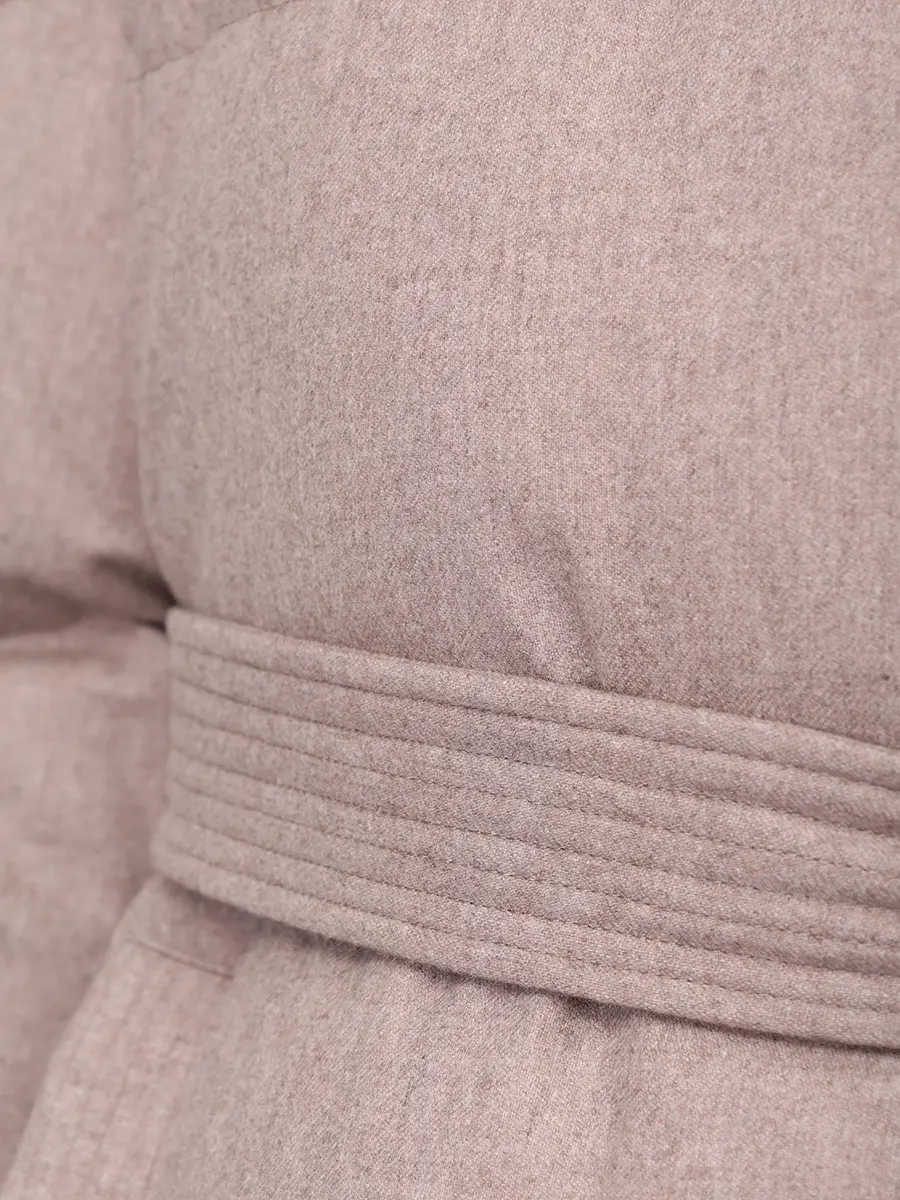 Пуховик стеганый HETREGO 8P740 F 25W015 BBM LOUISE Бежевый  Фото 6