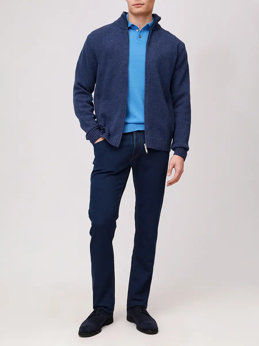 

Кардиган шерстяной, Синий, 0192/21 DENIM