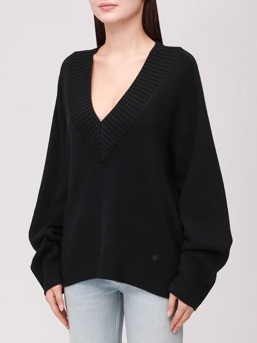 Пуловер кашемировый Sage LOULOU DE SAISON SAGE LDS Черный  Фото 4