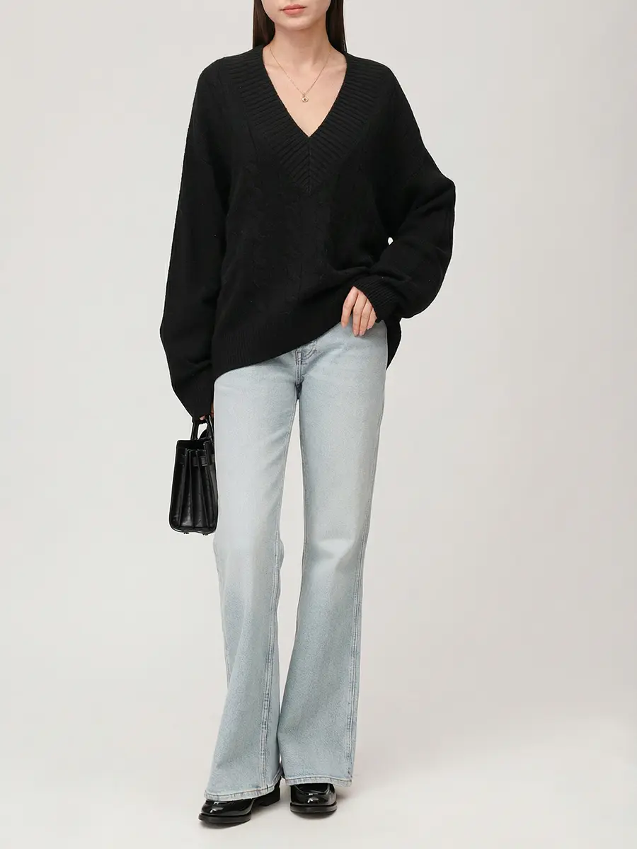 Пуловер кашемировый Sage LOULOU DE SAISON SAGE LDS Черный  Фото 2