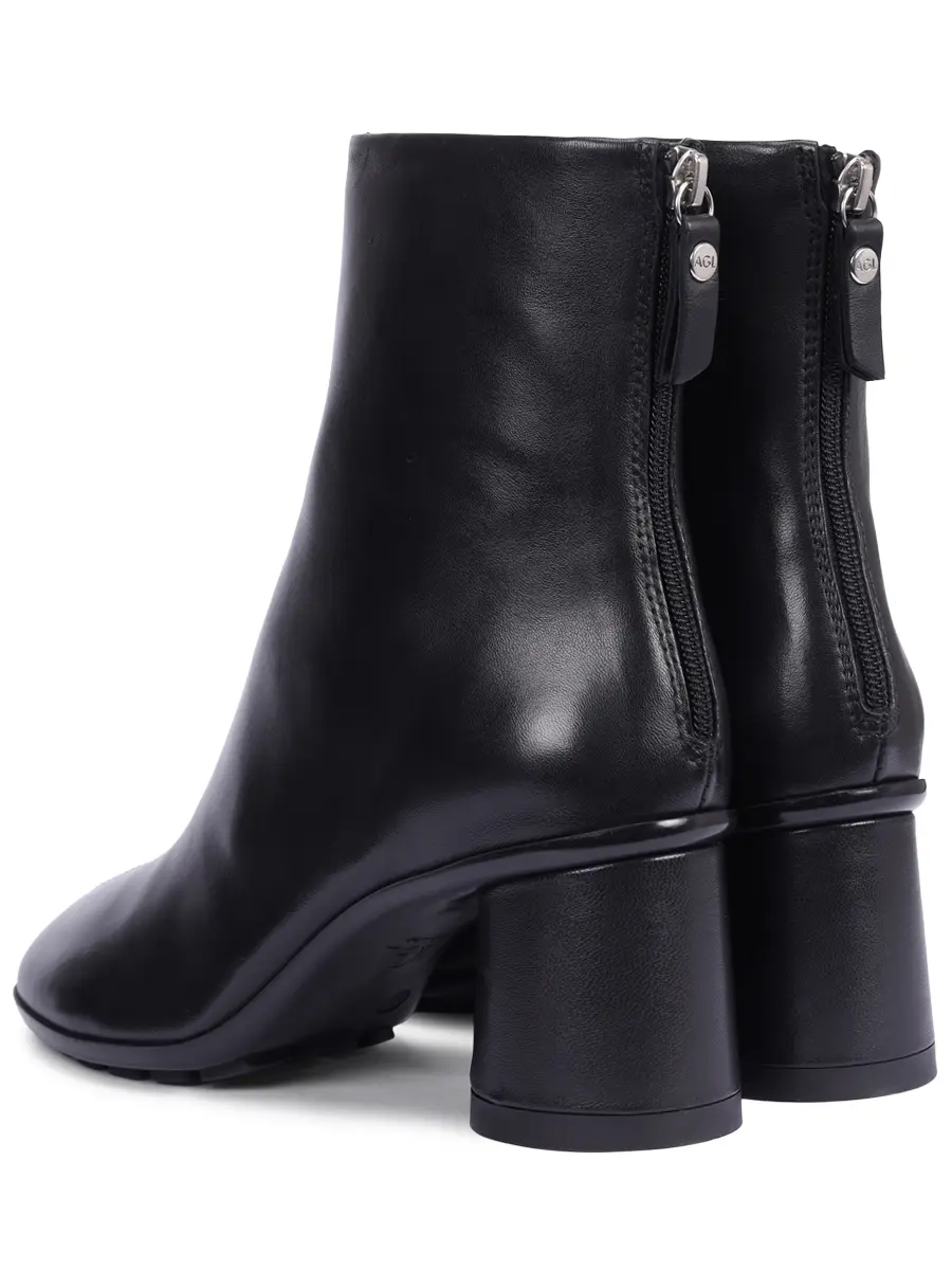 Ботильоны кожаные Curvy Bootie AGL D245510VGSOFTY Черный  Фото 4