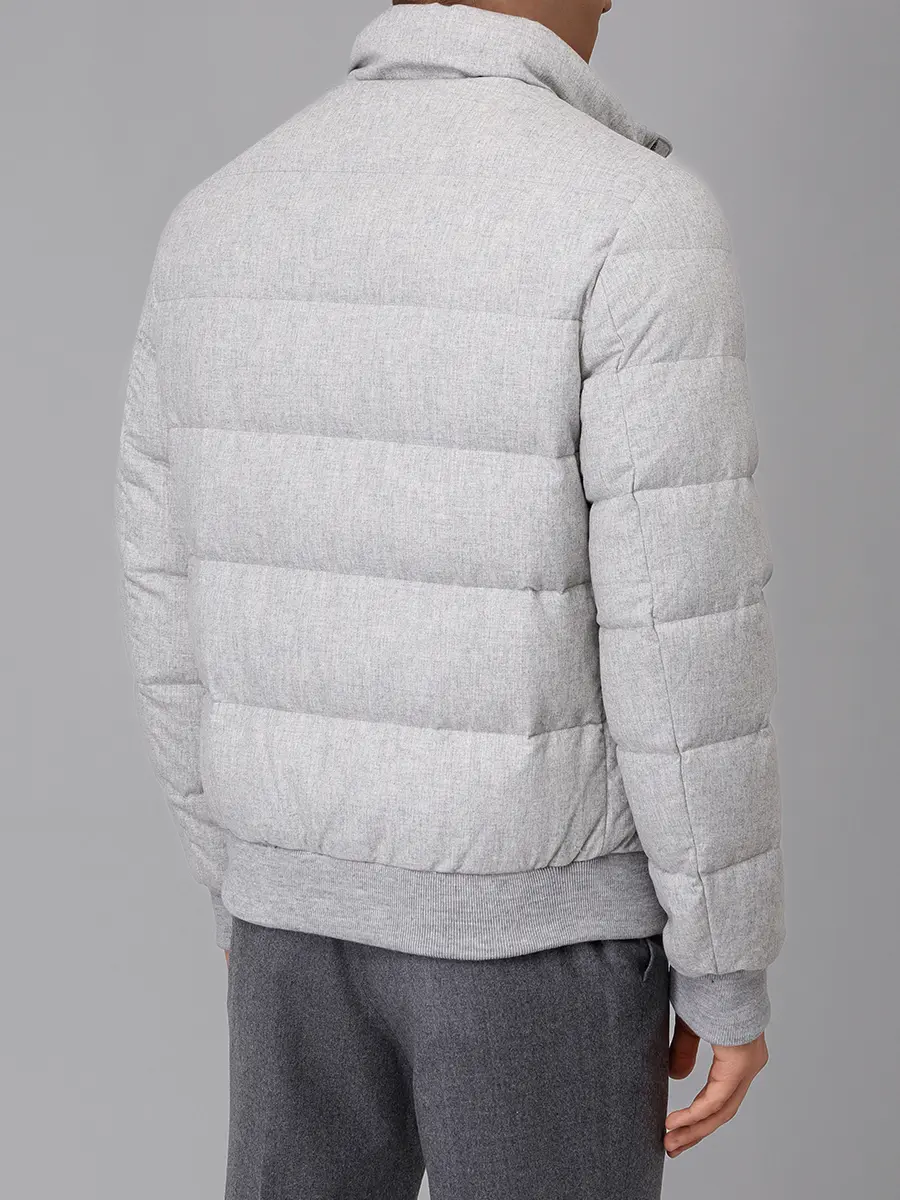 Пуховик стеганый HETREGO 8P521F 25W015 LGM LEONARD Серый  Фото 3