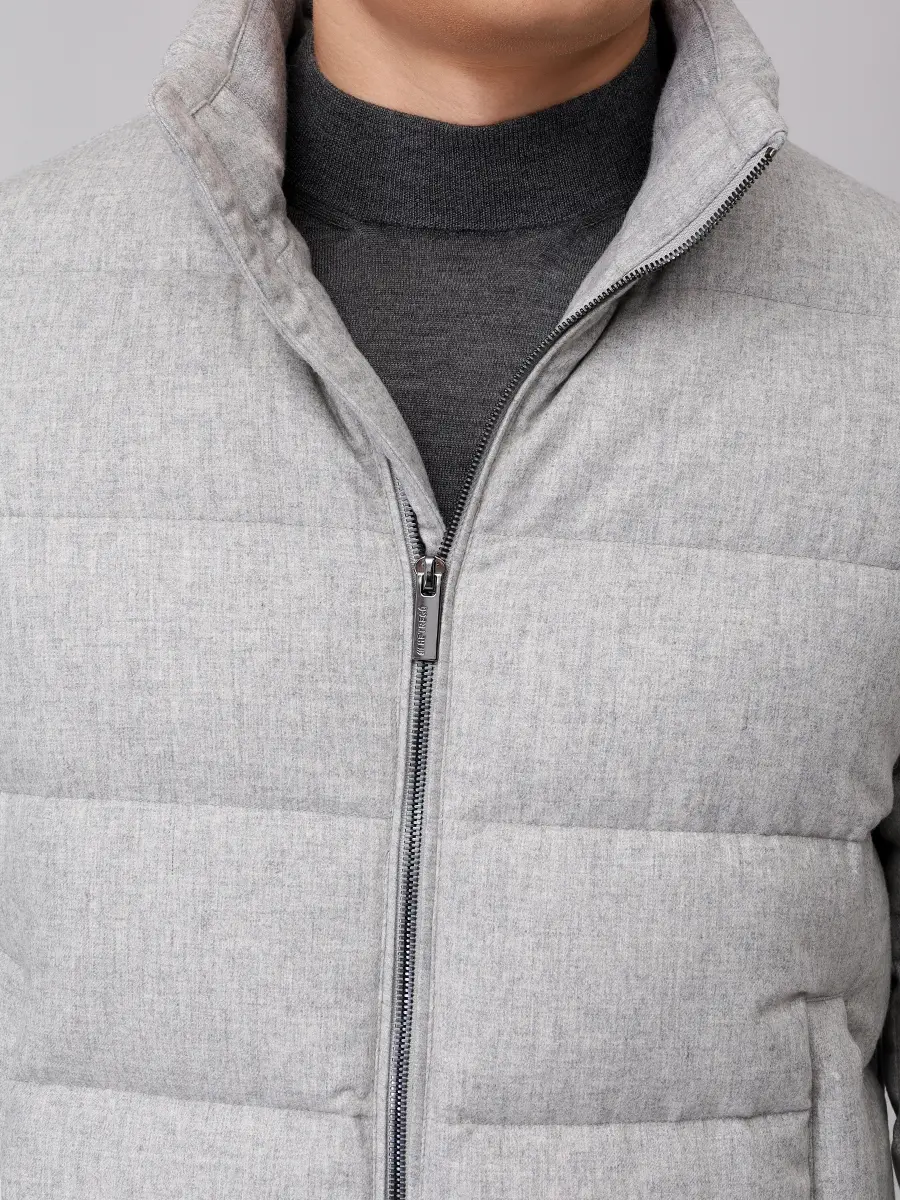 Пуховик стеганый HETREGO 8P521F 25W015 LGM LEONARD Серый  Фото 5
