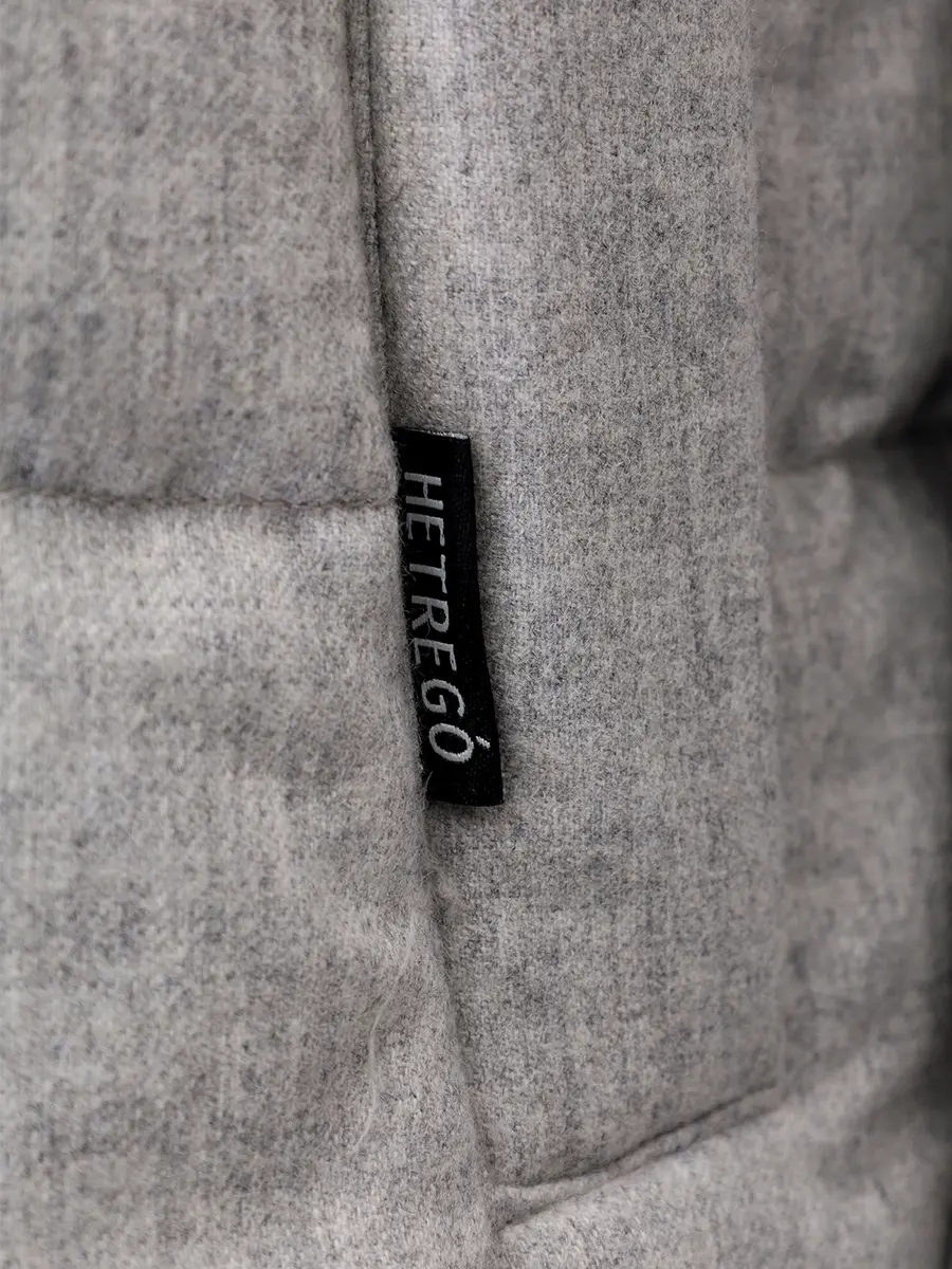 Пуховик стеганый HETREGO 8P521F 25W015 LGM LEONARD Серый  Фото 6