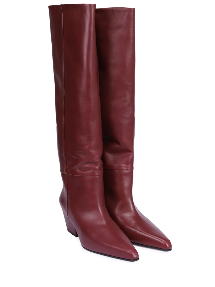 Сапоги кожаные PARIS TEXAS PX1119-XVT01-JANE Бордовый  Фото 2