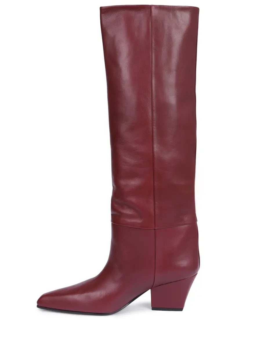 Сапоги кожаные PARIS TEXAS PX1119-XVT01-JANE Бордовый  Фото 3