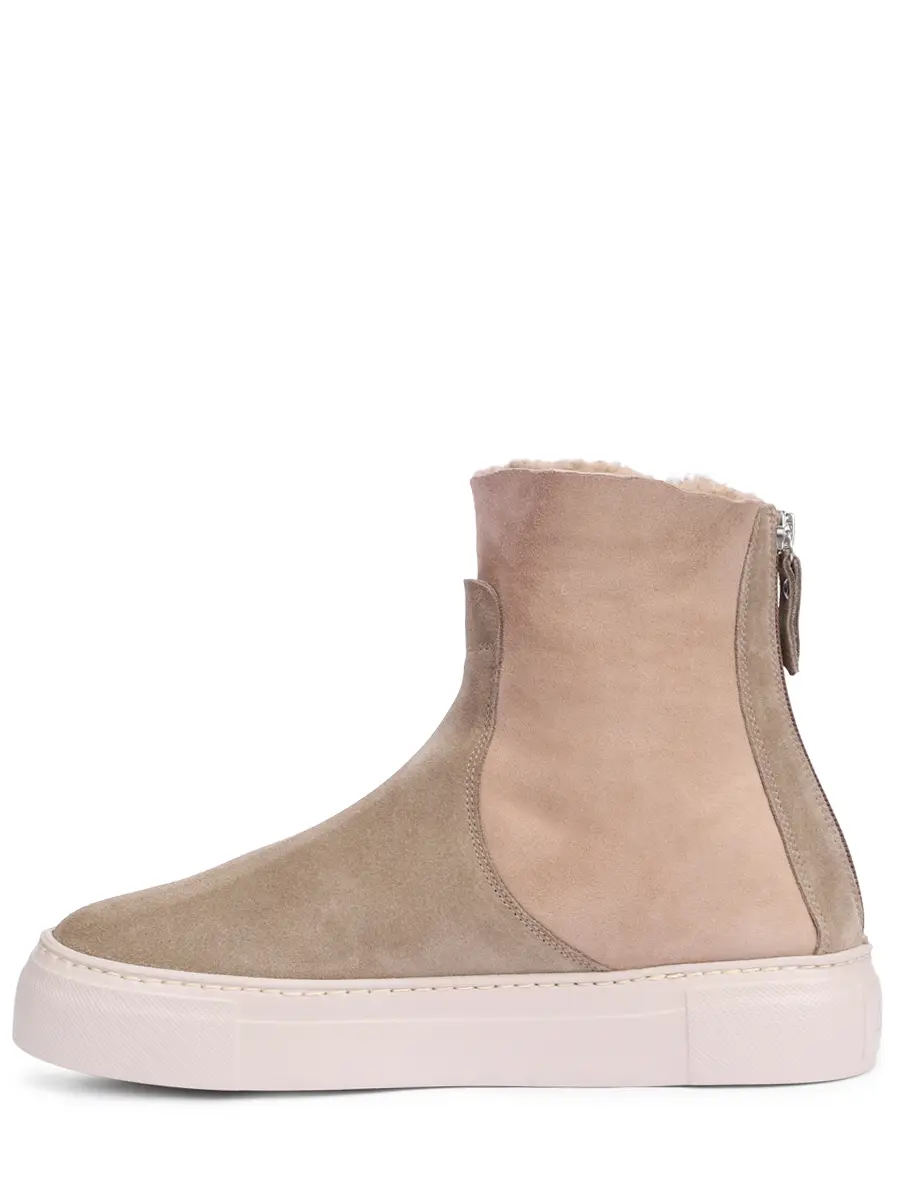 Ботинки замшевые на меху Meghan Warm AGL D925510MGK7511 Бежевый  Фото 3