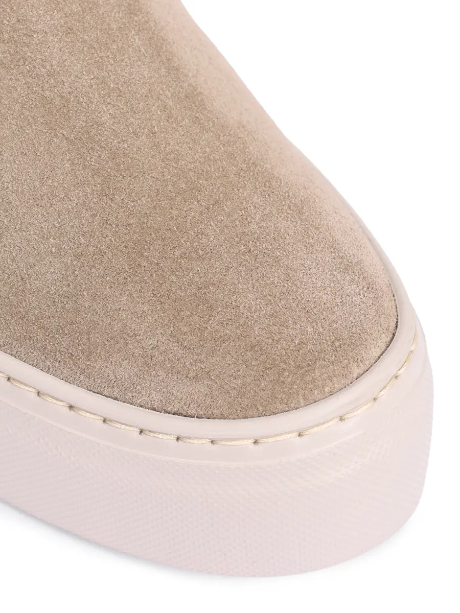 Ботинки замшевые на меху Meghan Warm AGL D925510MGK7511 Бежевый  Фото 5