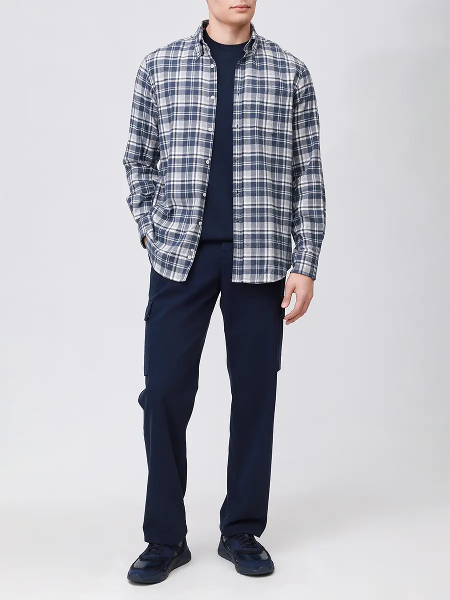 Футболка хлопковая PAUL & SHARK 15311615/013 Синий  Фото 2