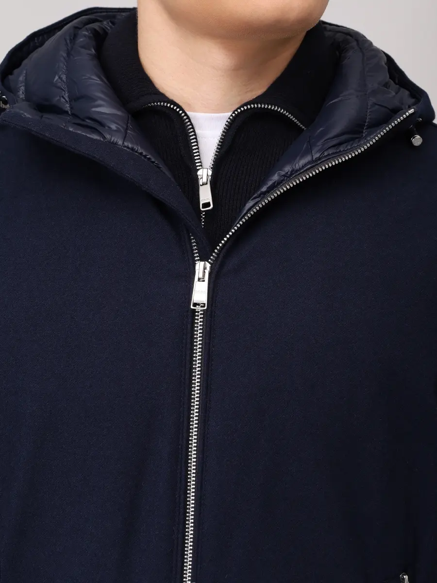 Куртка однотонная BOSS 50549147/404 Синий  Фото 5