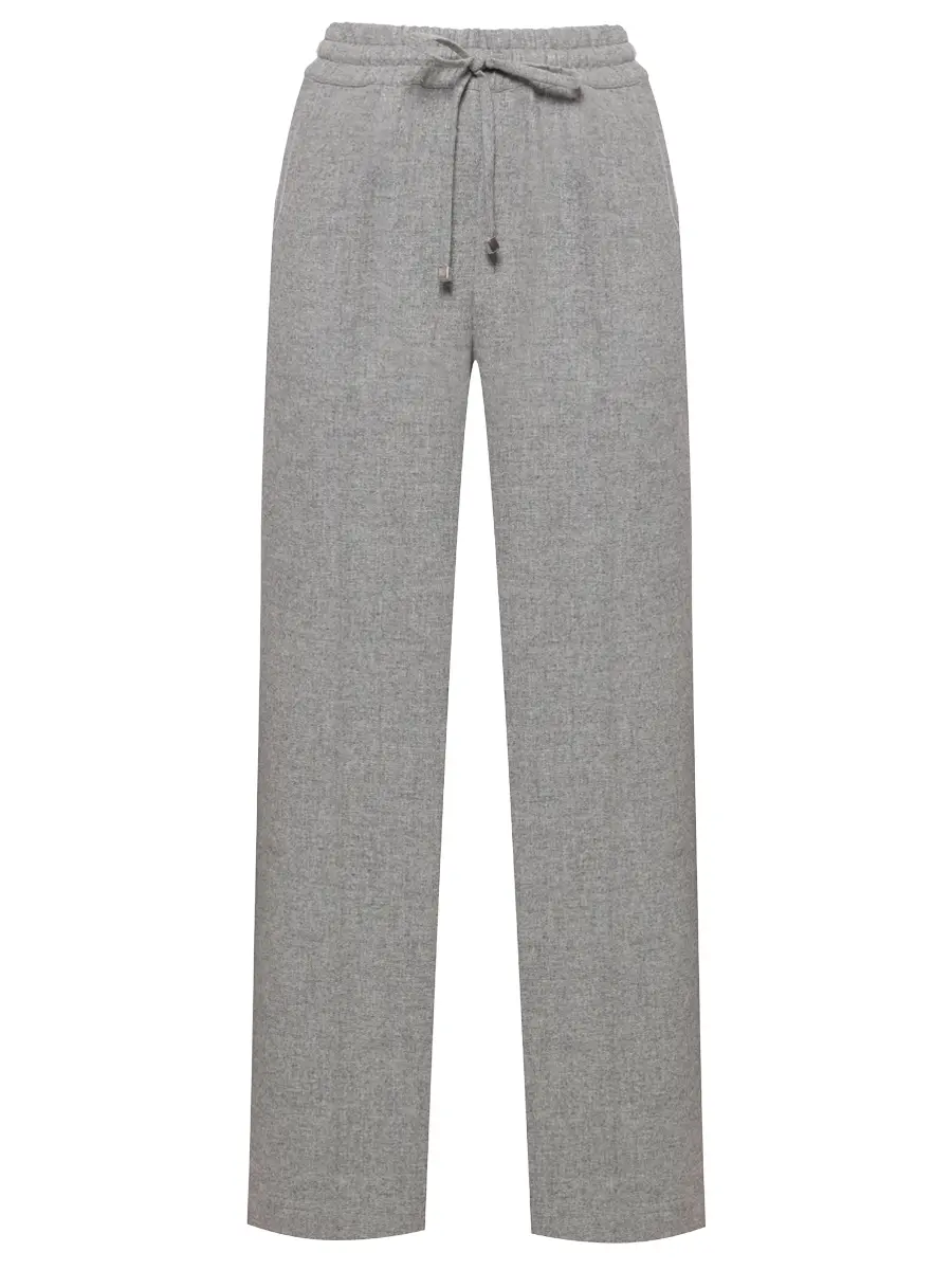 Брюки шерстяные KITON D48122K0553G0100G Серый 