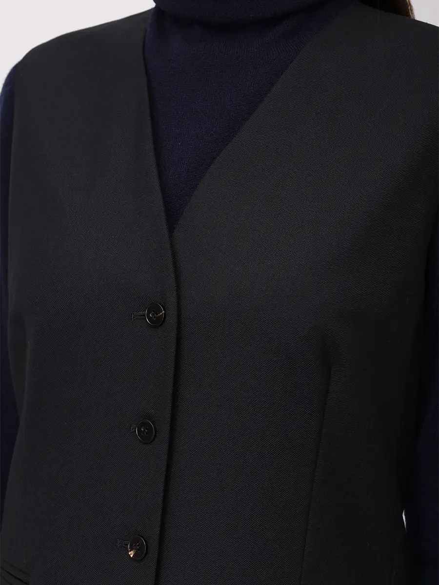 Жилет однотонный ANTONELLI FIRENZE N3587P-870C-999  Фото 5