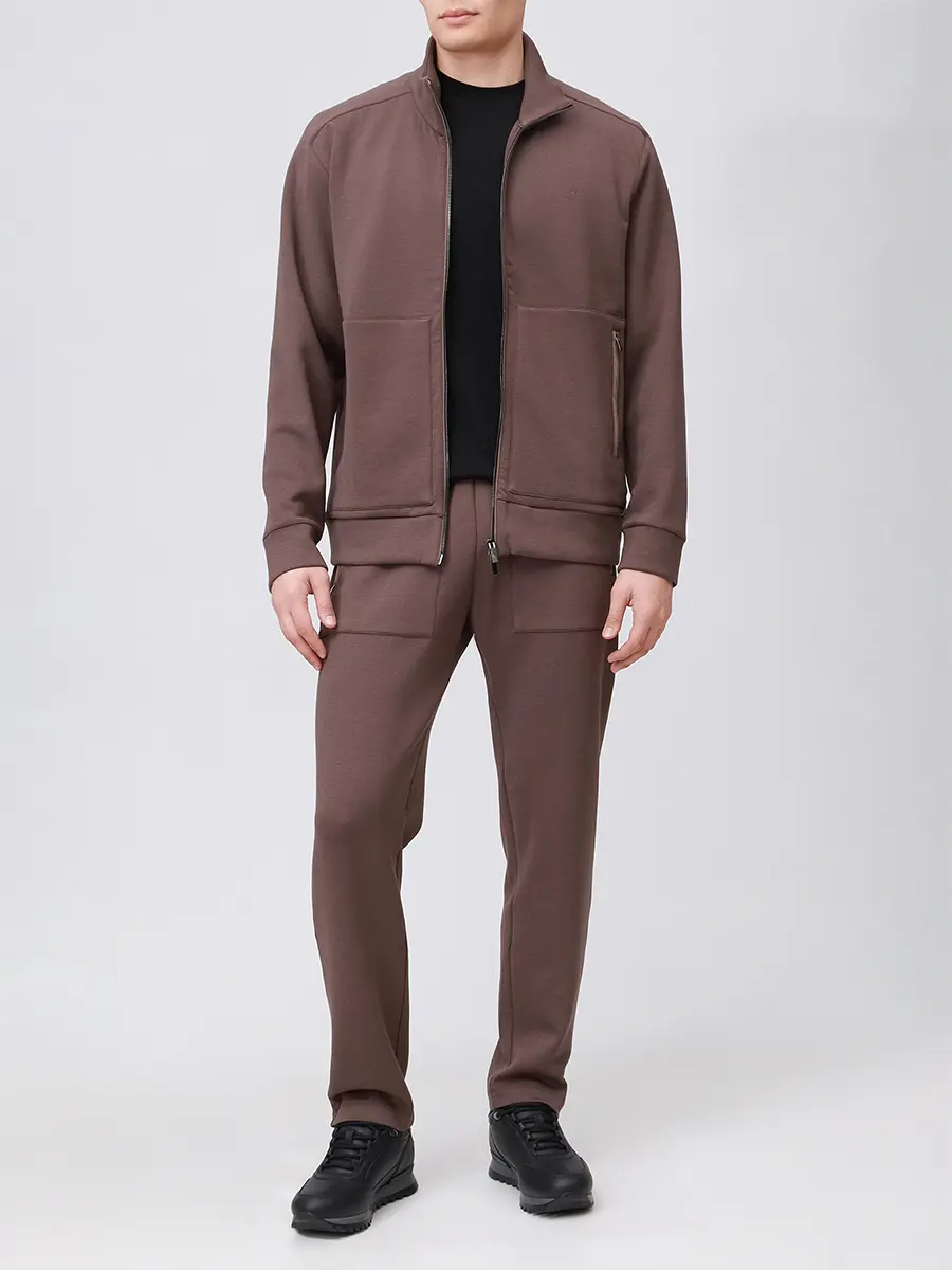 Олимпийка однотонная PAUL & SHARK 15311815/365 Коричневый  Фото 2