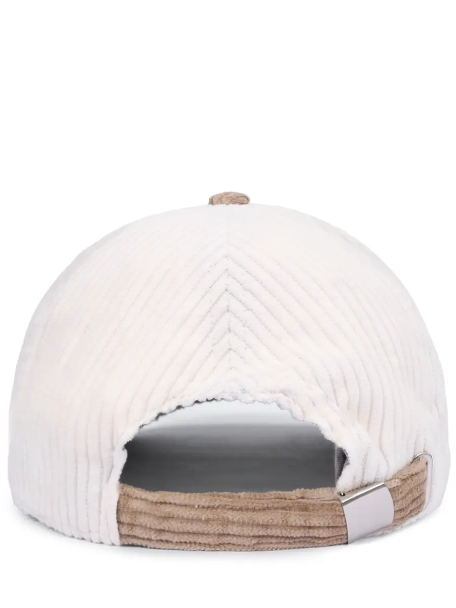 Бейсболка вельветовая L.B.M. 1911 59528/1/6781 Белый  Фото 2