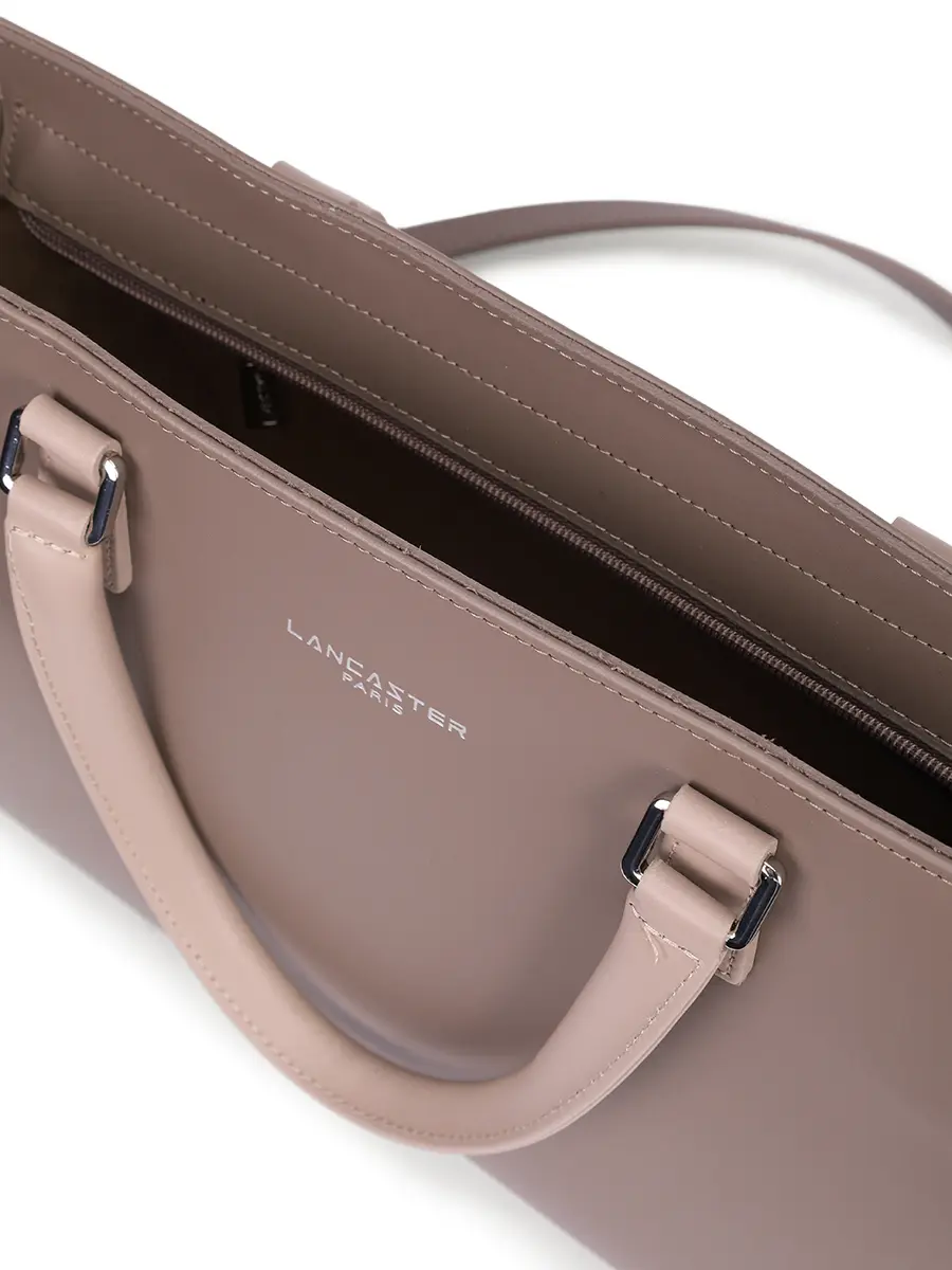 Сумка кожаная LANCASTER 437-04-TAUPE_GALE Светло- Бежевый  Фото 4