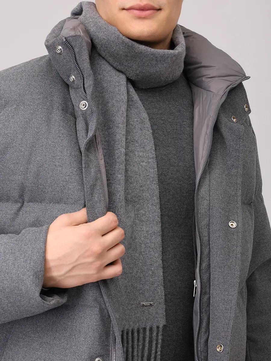 Шарф кашемировый Pyetro BOSS 50549829/030 Серый  Фото 2