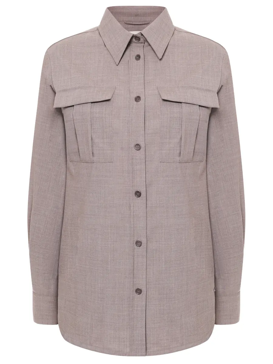 Рубашка шерстяная PAUL & SHARK 15352035/090 Бежевый 