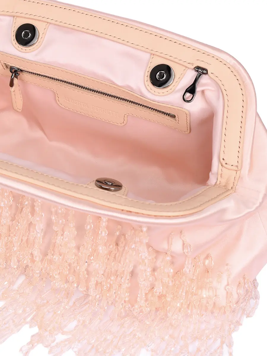 Сумка атласная ALBERTA FERRETTI A311166760166 Розовый  Фото 4