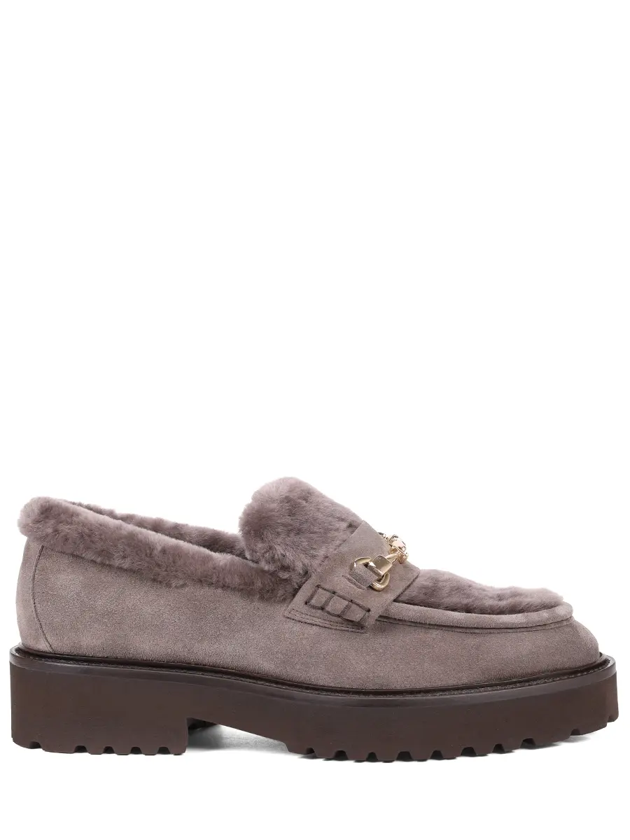 

Лоферы комбинированные на меху, Серый, DD8660PHILPM730TM39