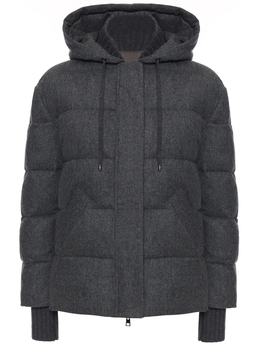 Пуховик стеганый LORENA ANTONIAZZI I2500PI09A_4439U 997 Серый 