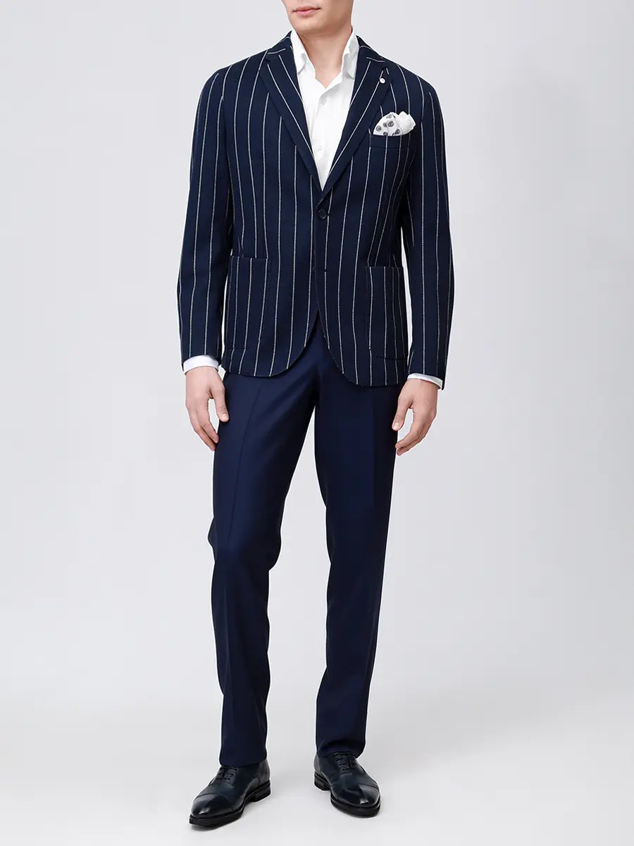 Пиджак шерстяной L.B.M. 1911 55711/3/2817 Полоска  Фото 2