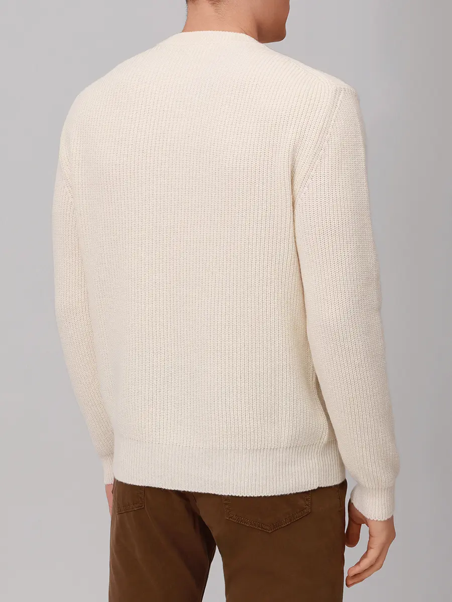 Джемпер кашемировый DANIELE FIESOLI 3390/NUVOLA/0100 Кремовый  Фото 3