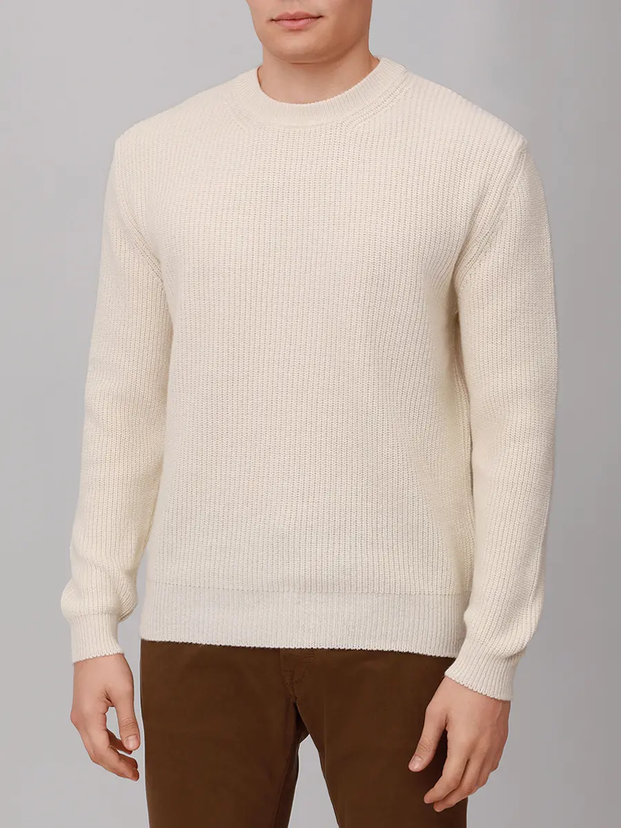 Джемпер кашемировый DANIELE FIESOLI 3390/NUVOLA/0100 Кремовый  Фото 4