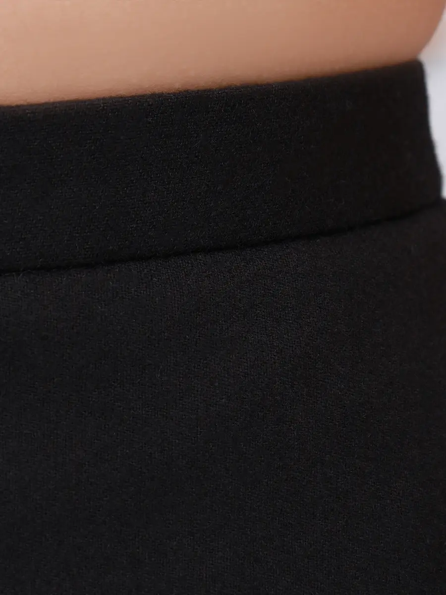 Брюки шерстяные AGNONA T70602U-UW035U-K09 Черный  Фото 6