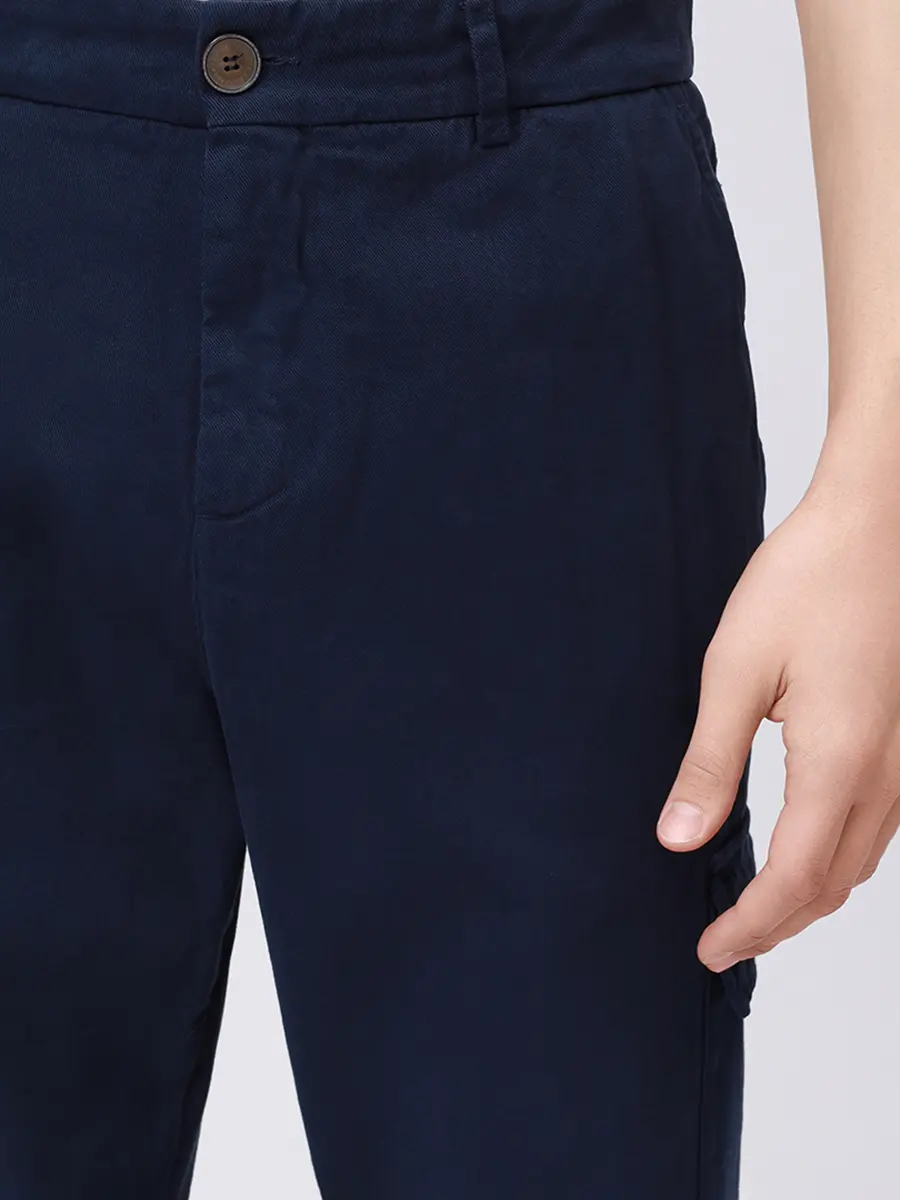 Брюки-карго хлопковые PAUL & SHARK 15314064/013 Синий  Фото 5