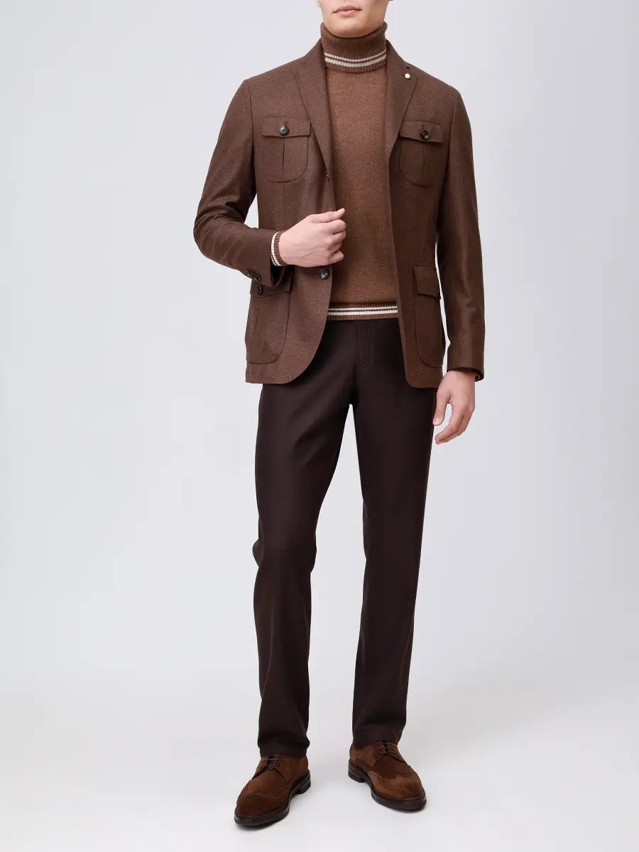 Пиджак шерстяной LUBIAM 52521/5/2564 Коричневый  Фото 2