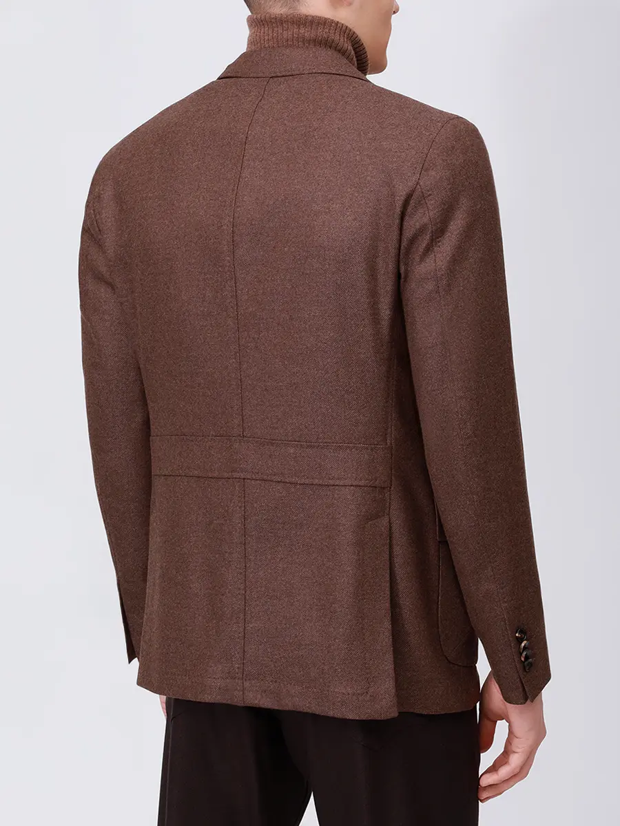Пиджак шерстяной LUBIAM 52521/5/2564 Коричневый  Фото 3