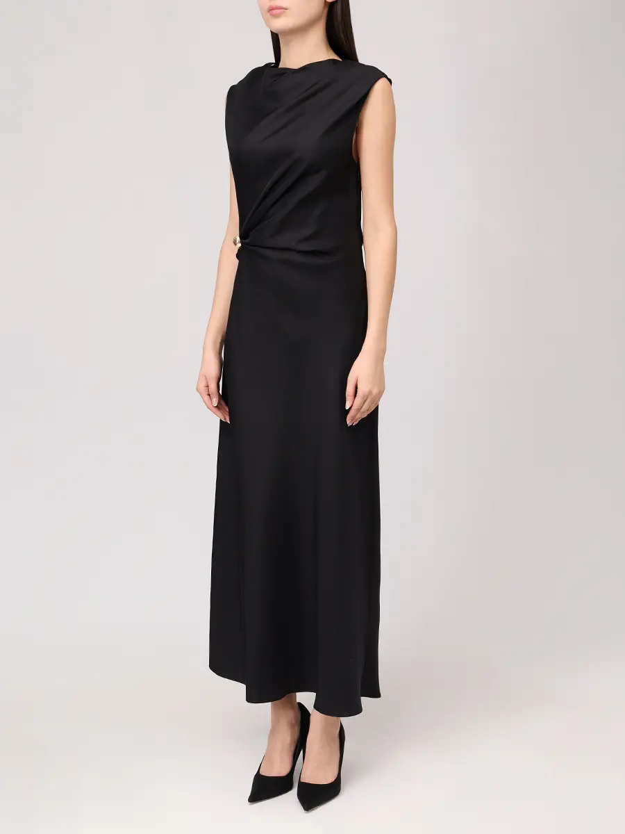 Платье шелковое Roan LOULOU DE SAISON ROAN Черный  Фото 4