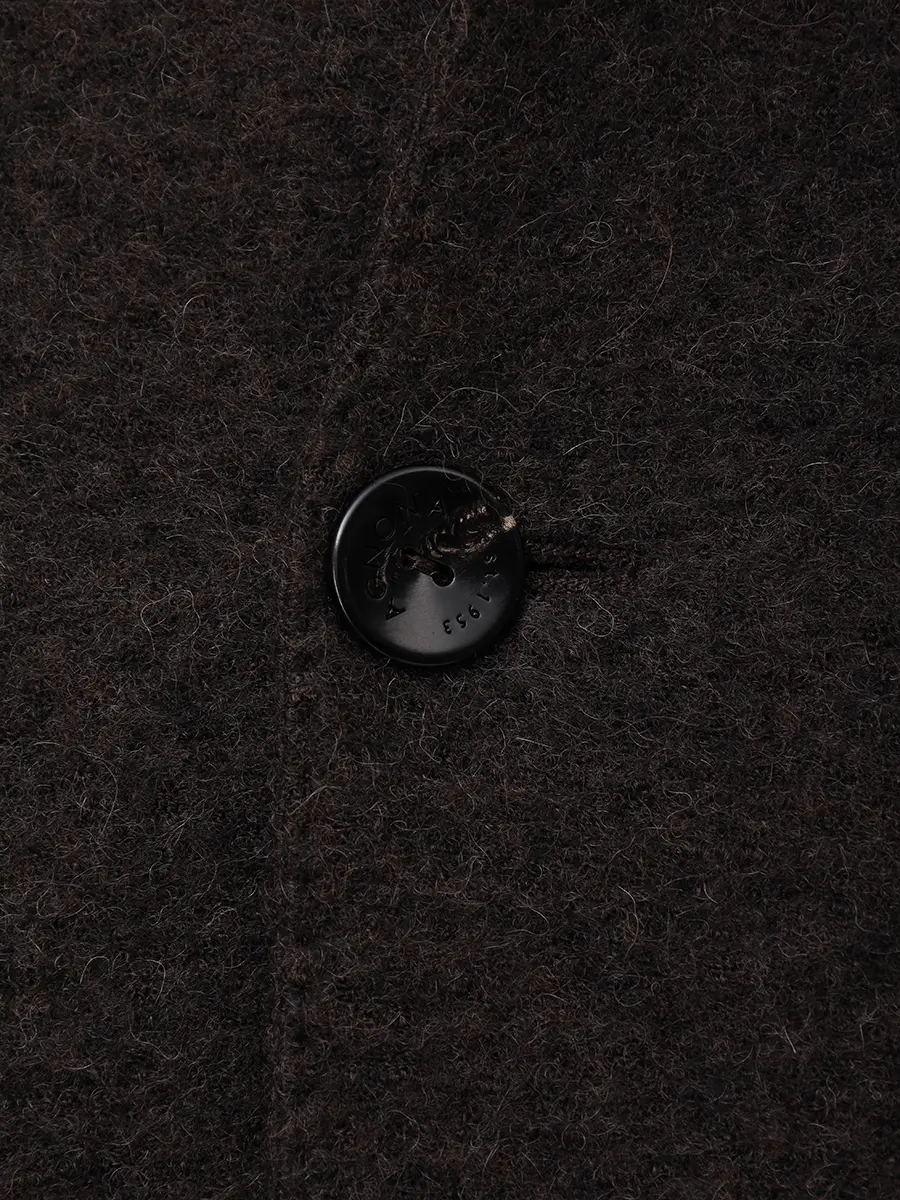 Пиджак из шерсти альпака AGNONA TX10U1U-UZ017U-M69 Коричневый  Фото 6