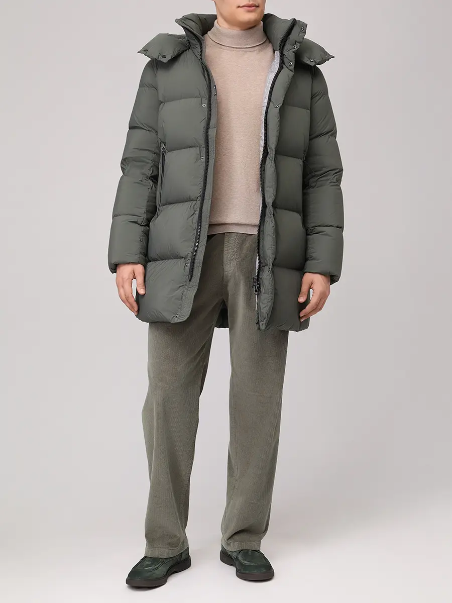 Пуховик стеганый HETREGO 8P412 F 25W004 CPS JORVIK Зеленый  Фото 2