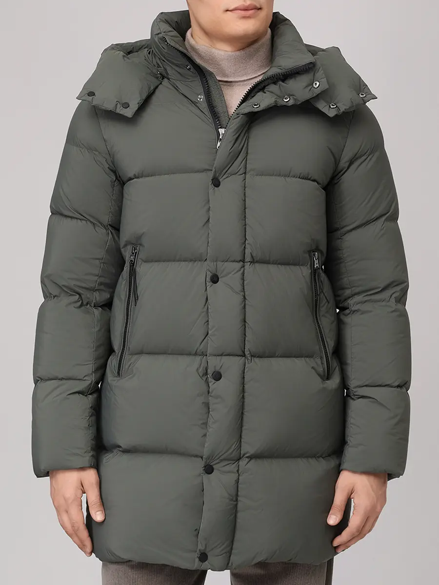 Пуховик стеганый HETREGO 8P412 F 25W004 CPS JORVIK Зеленый  Фото 4