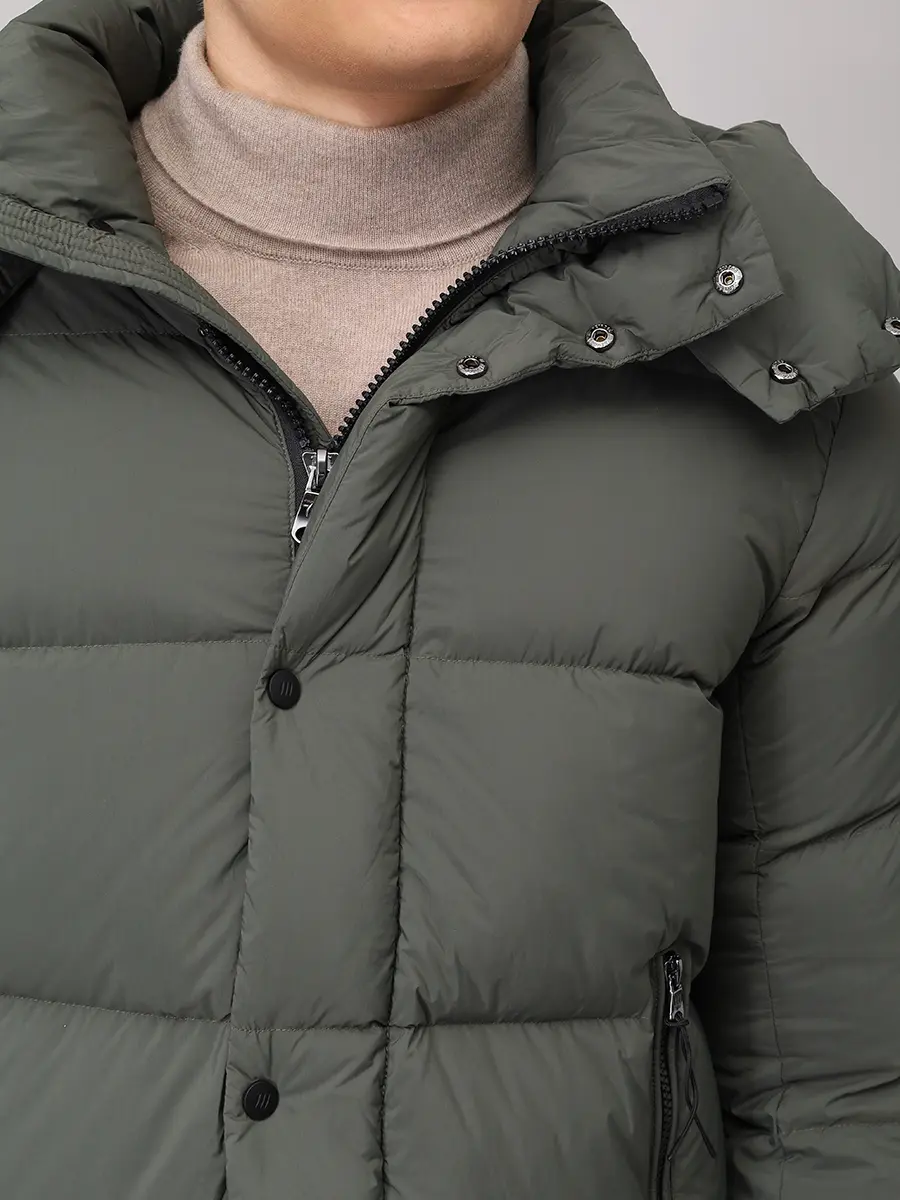 Пуховик стеганый HETREGO 8P412 F 25W004 CPS JORVIK Зеленый  Фото 5