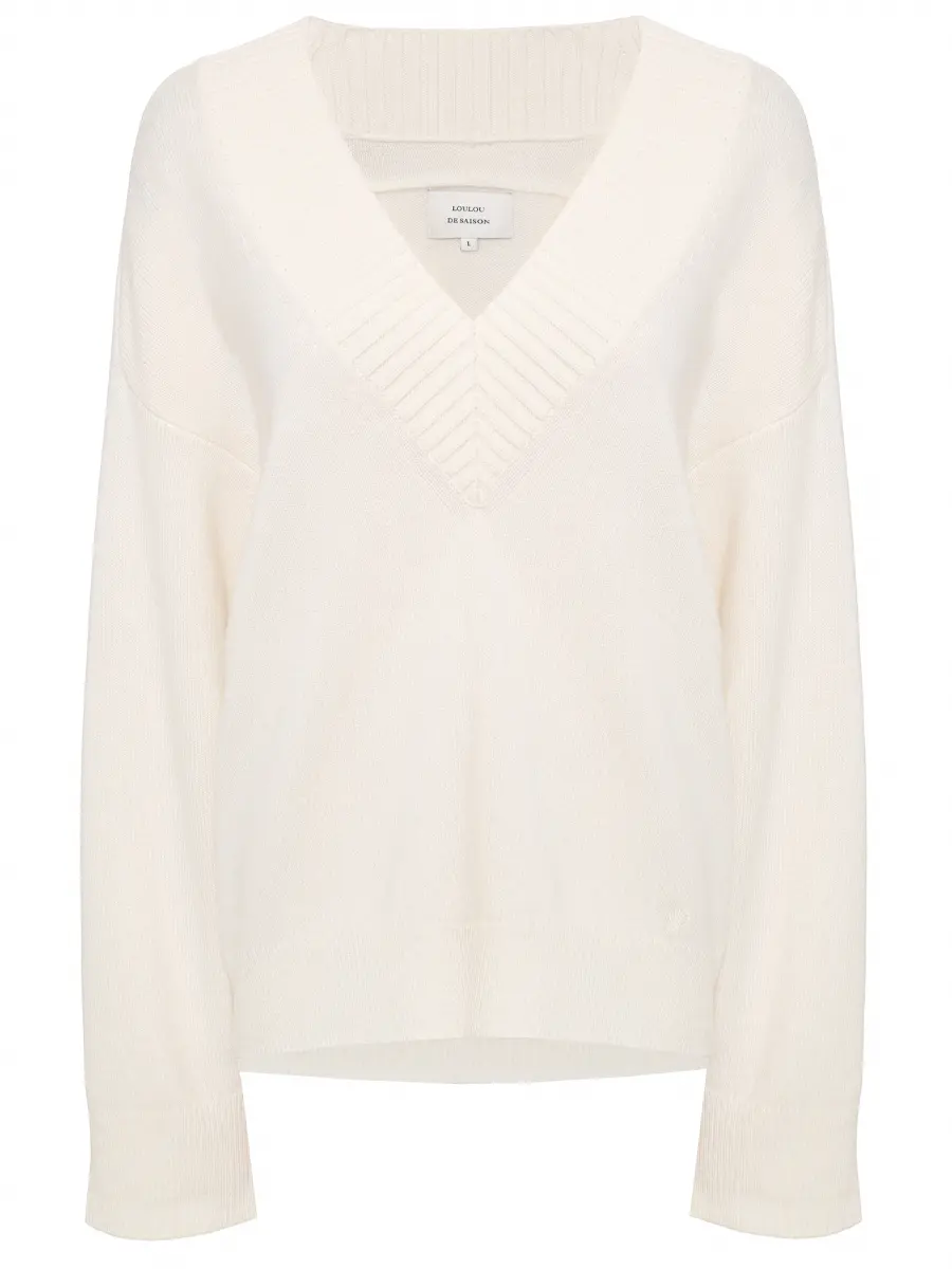 Пуловер кашемировый Sage LOULOU DE SAISON SAGE LDS Белый 