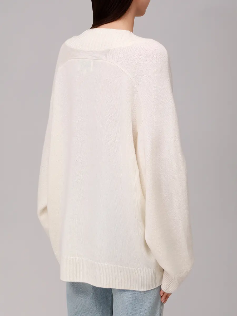 Пуловер кашемировый Sage LOULOU DE SAISON SAGE LDS Белый  Фото 3