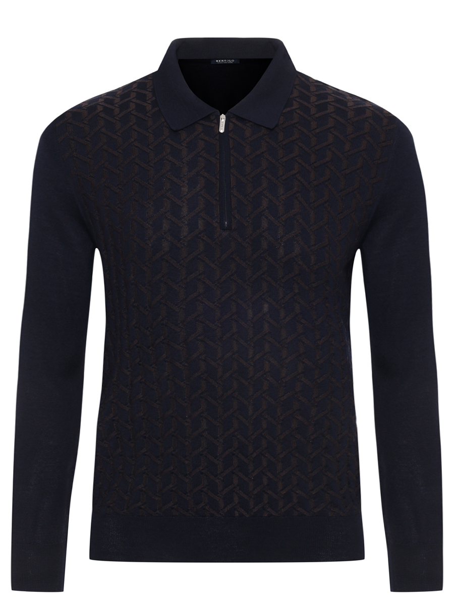 Поло из шерсти и шелка BERTOLO LUXURY MENSWEAR